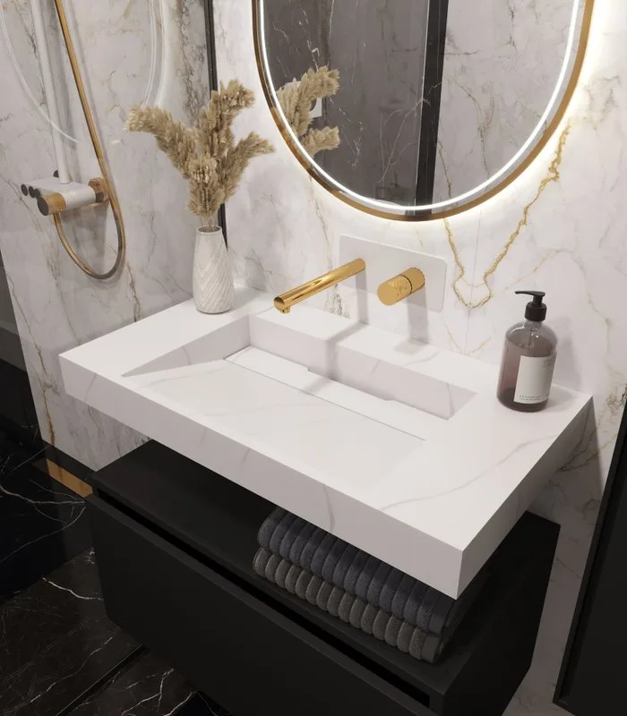 Раковина Armadi Art Flat Calacatta 80 Sancos — официальный сайт