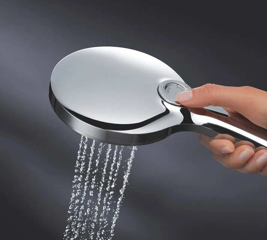 Душевая лейка Grohe Rainshower SmartActive 26574LS0 белая луна Sancos — официальный сайт