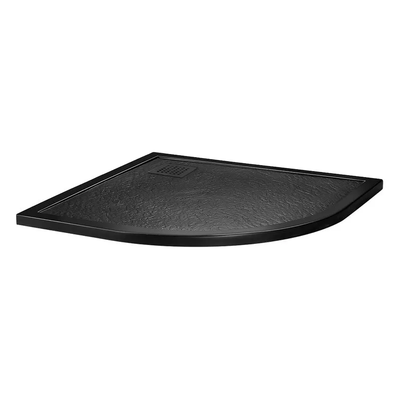 Поддон для душа BelBagno Uno TRAY-MR-UNO-R-90-550-35-NERO-NO 90х90, черный матовый, с сифоном Sancos — официальный сайт