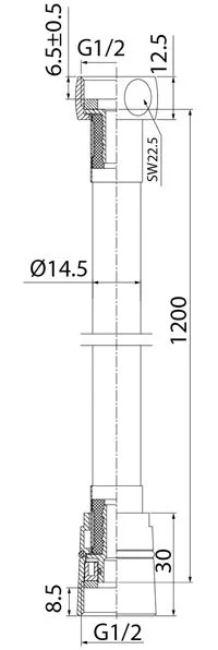 Душевой шланг IDDIS A50711 1.2, 120 см Sancos — официальный сайт