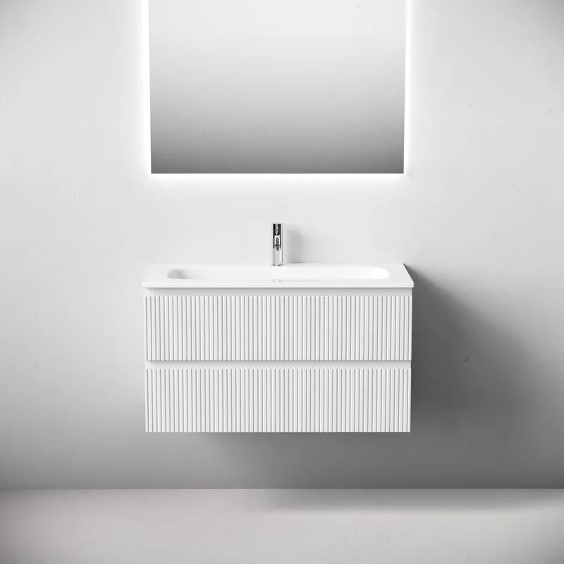 Тумба с раковиной Sancos Snob T 90 подвесная, bianco, раковина СN7019 Sancos — официальный сайт