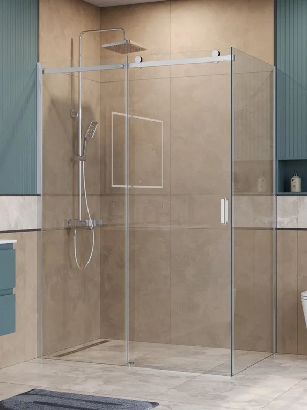 Душевой уголок BelBagno Soft Close-2 AH-1-140/80-C-Cr профиль хром Sancos — официальный сайт