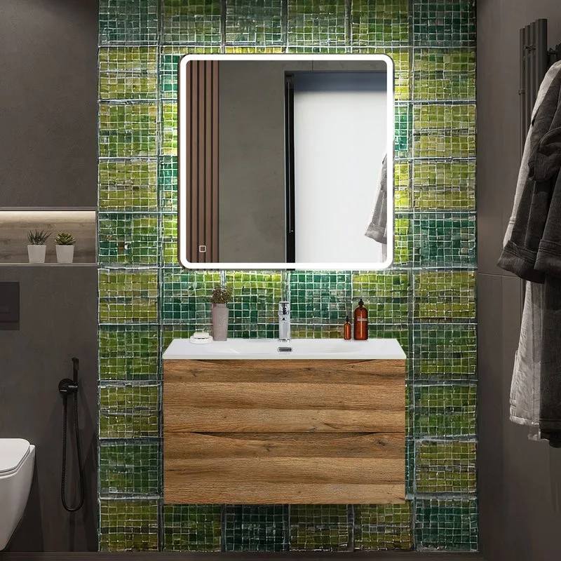 Тумба под раковину без столешницы BelBagno Marino-cer-n 80 подвесная, rovere rustico Sancos — официальный сайт
