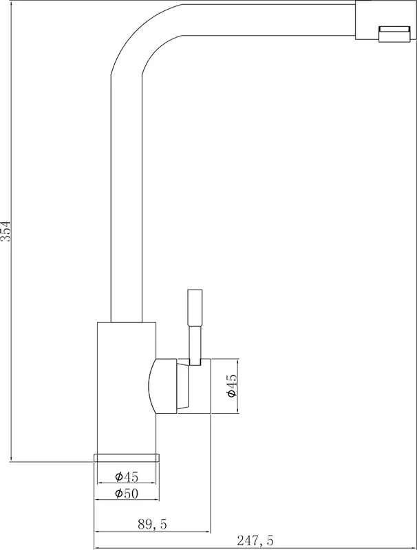 Смеситель для кухни Steel Hammer Inox SH 5191 INOX Sancos — официальный сайт