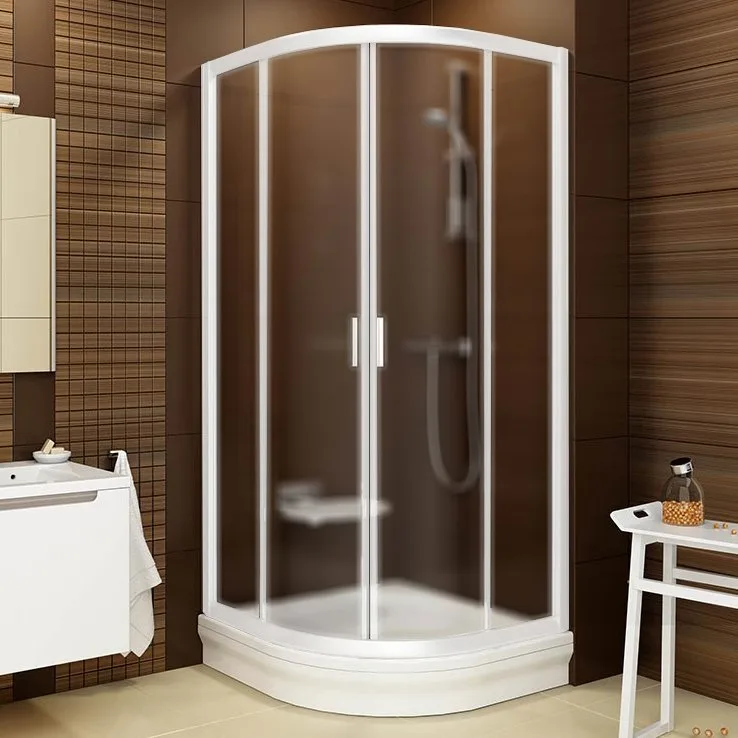 Душевой уголок Ravak Blix BLCP4-80 Grape, профиль белый Sancos — официальный сайт