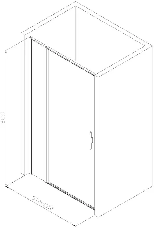 Душевая дверь в нишу Allen Brau Priority 3.31004.00 100 Cr Sancos — официальный сайт