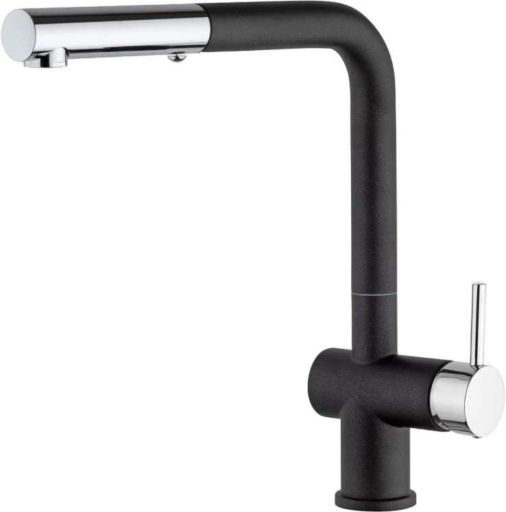 Смеситель для кухни Paini Cox HD44566CR1KM с выдвижной лейкой, metallic black Sancos — официальный сайт