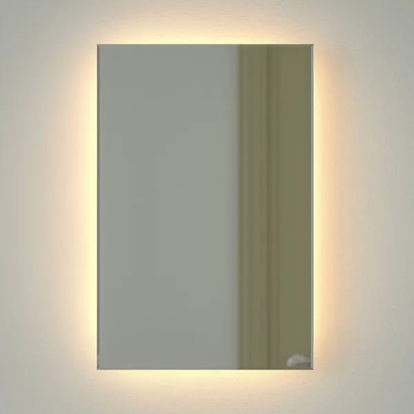 Зеркало Defesto Glow DF 2512 40х60 с LED-подсветкой, 3000 K, без выключателя