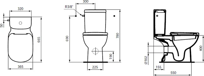 Бачок для унитаза Ideal Standard Tempo T427301 Sancos — официальный сайт
