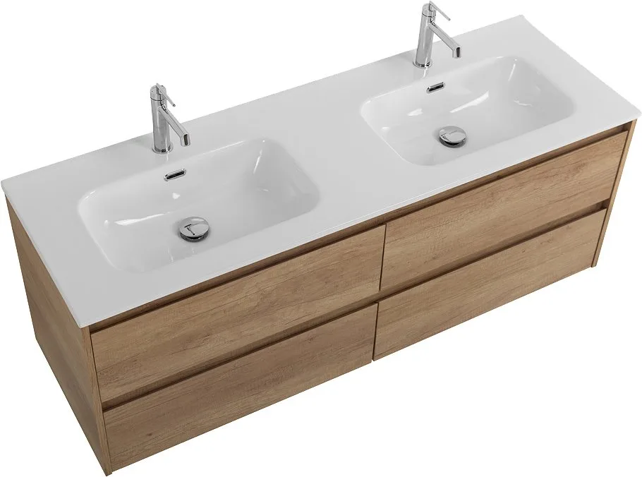 Тумба под раковину без столешницы BelBagno Kraft 140 4 ящика, для двоих, rovere nebrasca nature Sancos — официальный сайт