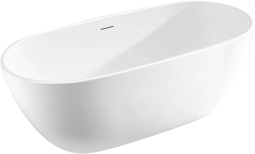 Акриловая ванна Vincea VBT-408-1800 180x80 см, отдельностоящая, белая, овальная, на ножках, со сливо Sancos — официальный сайт