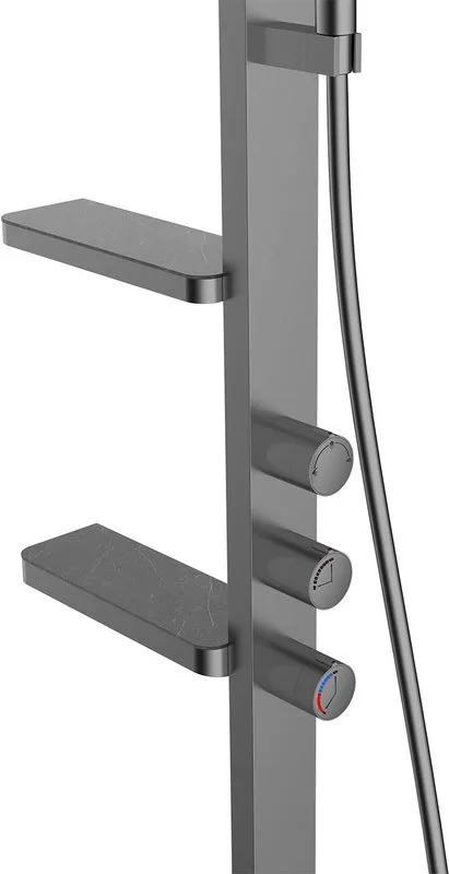 Душевая стойка Vincea Inspire VSFS-3I11GM, вороненая сталь Sancos — официальный сайт