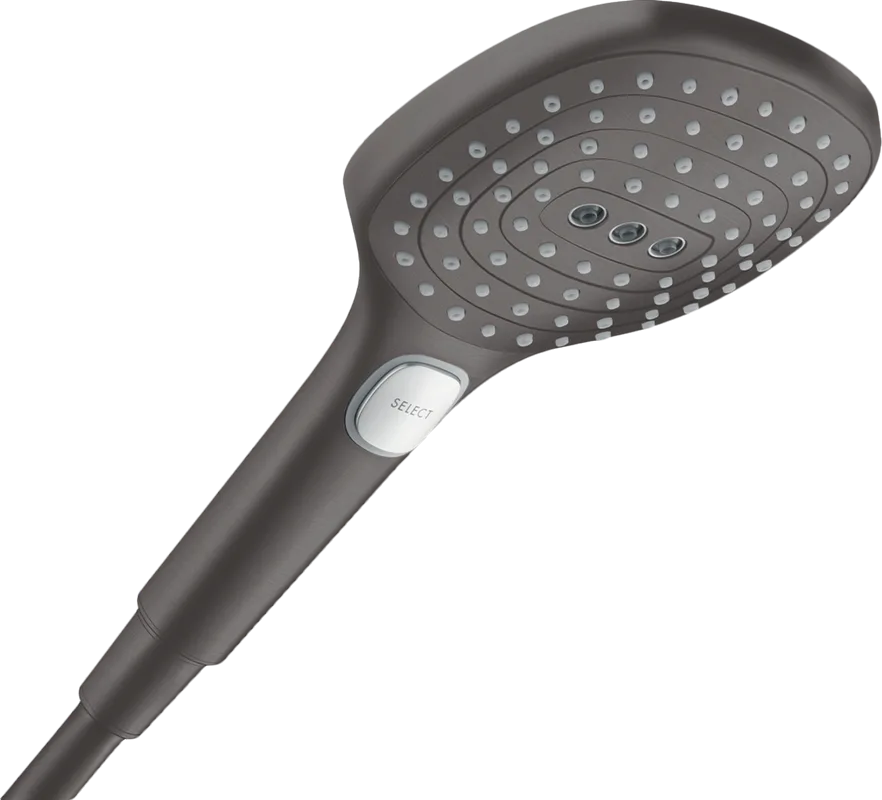 Душевая лейка Hansgrohe Raindance Select E 26520340 шлифованный черный хром Sancos — официальный сайт