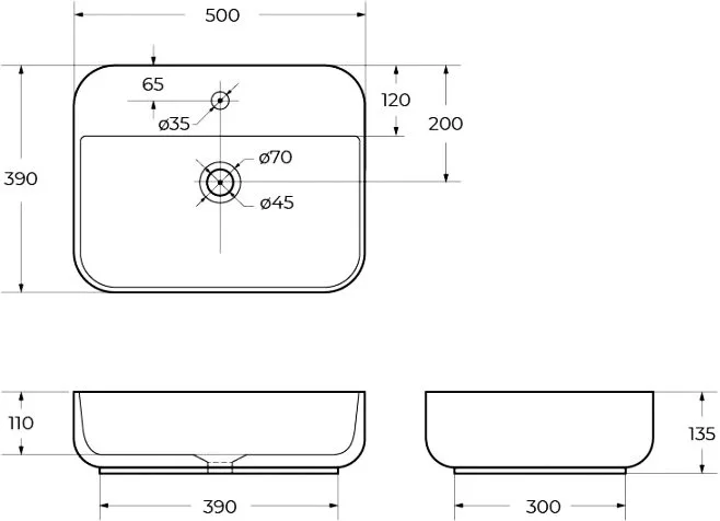 Накладная раковина BelBagno BB1321 накладная Sancos — официальный сайт