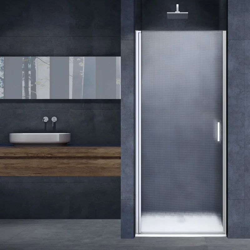 Душевая дверь в нишу Vincea Alpha VDP-3AL850MT 85 см, стекло текстурное, хром Sancos — официальный сайт