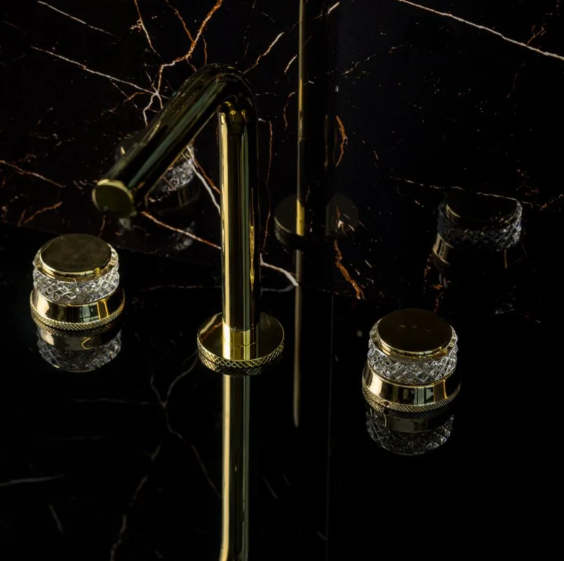 Смеситель для раковины Boheme Aura 152-G-A золото Sancos — официальный сайт