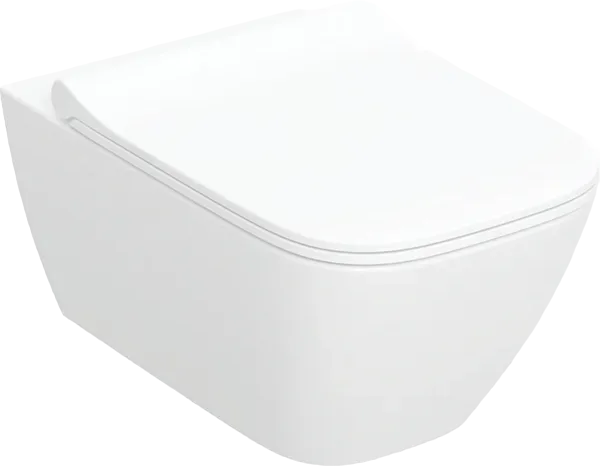 Унитаз подвесной Geberit Smyle Square 500.685.01.1 Sancos — официальный сайт
