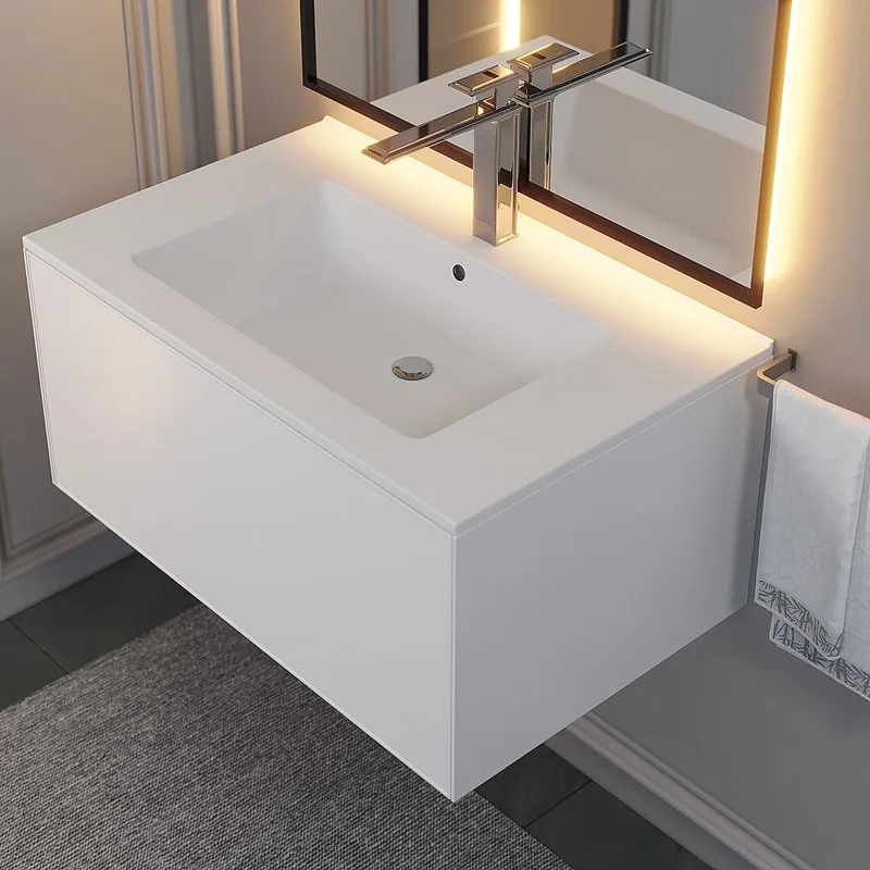 Мебельная раковина Uperwood Parma Quartz 291003005 75 см, матовая белая, жасмин Sancos — официальный сайт