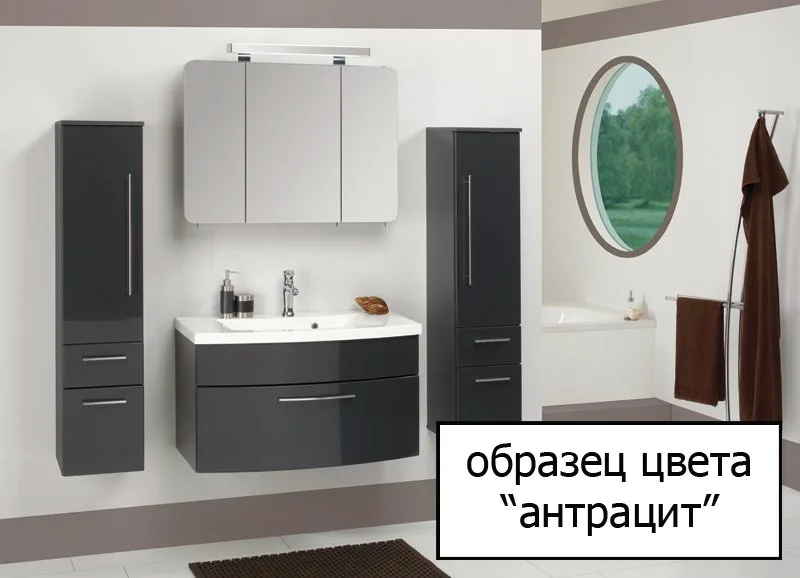 Шкаф-пенал для ванной Keuco Royal 60 антрацит матовый R Sancos — официальный сайт