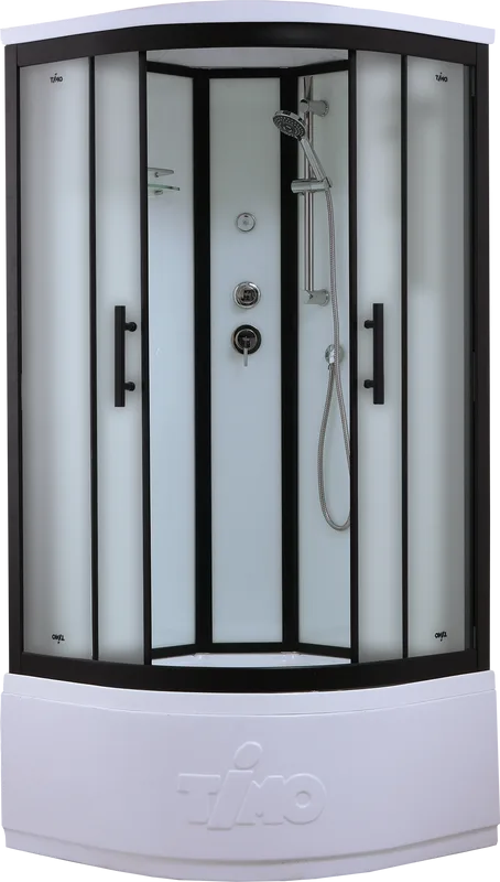 Душевая кабина Timo Standart T-6600BF Black Fabric с высоким поддоном Sancos — официальный сайт
