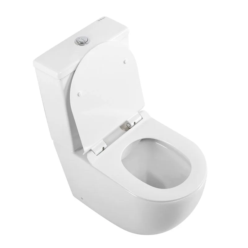 Унитаз-компакт напольный BelBagno Amanda BB051CPR BB076SC с микролифтом, безободковый, белый Sancos — официальный сайт