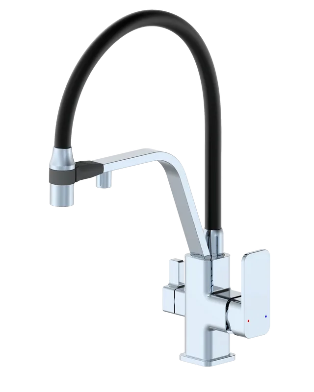 Смеситель для кухни Wonzon & Woghand WW-88458013-CR с гибким изливом, хром Sancos — официальный сайт