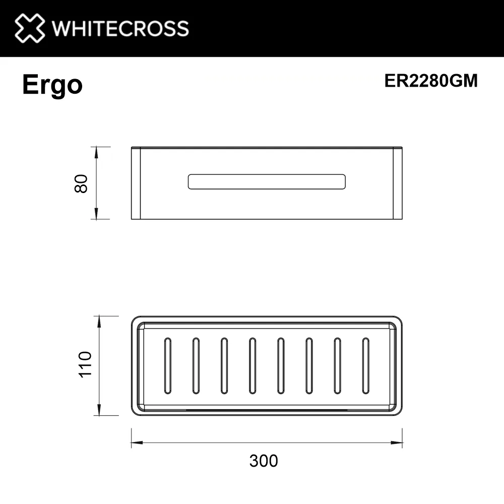 Полка WHITECROSS Ergo ER2280GM, оружейная сталь Sancos — официальный сайт