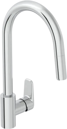 Смеситель для кухни VitrA Flow Soft A43445EXP с выдвижным изливом, хром Sancos — официальный сайт