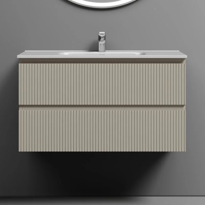 Тумба с раковиной Sancos Snob T 90 beige soft, раковина CN7002 Sancos — официальный сайт