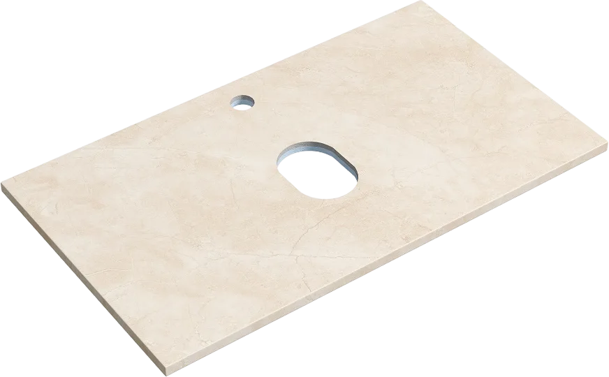 Тумба с раковиной Sancos Very 80 см, beige soft, столешница бежевая, раковина CN5005 Sancos — официальный сайт