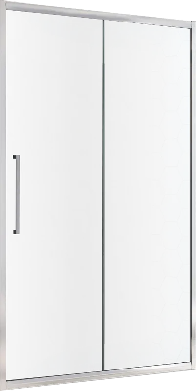 Душевая дверь в нишу Abber Schwarzer Diamant AG30120MH 120 см, профиль хром, стекло матовое Sancos — официальный сайт
