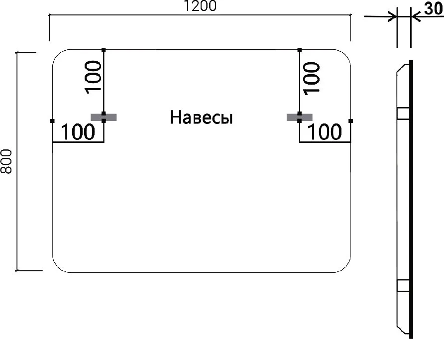Зеркало Vincea VLM-3VC120-2 120x80 с подсветкой и антизапотевателем Sancos — официальный сайт