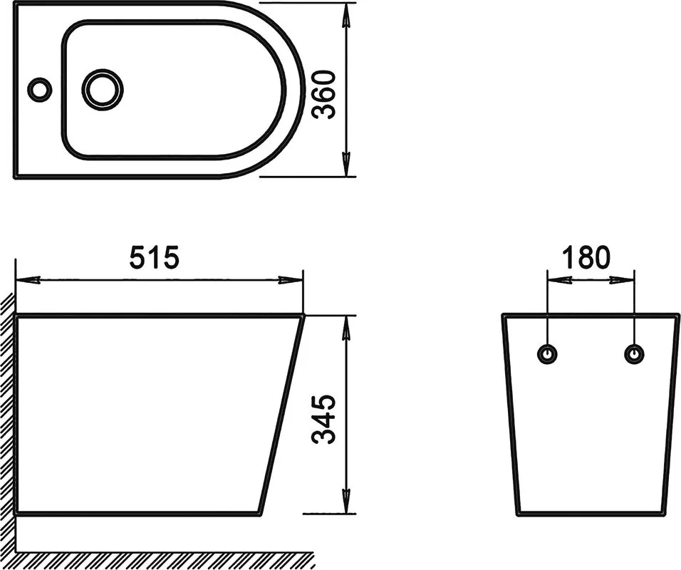 Биде подвесное BelBagno Flay-r BB053BH Sancos — официальный сайт