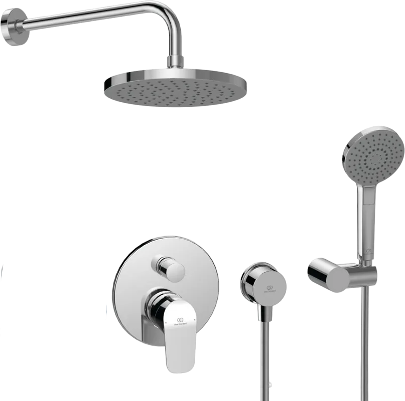 Душевой комплект Ideal Standard Ceraflex, хром, С ВНУТРЕННЕЙ ЧАСТЬЮ Sancos — официальный сайт