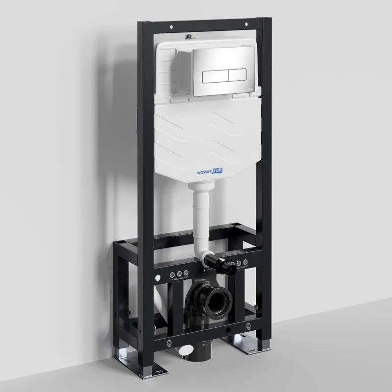 Система инсталляции для унитазов Wasserkraft Dill 61TLT.010.ME.CH03, с кнопкой смыва хром Sancos — официальный сайт