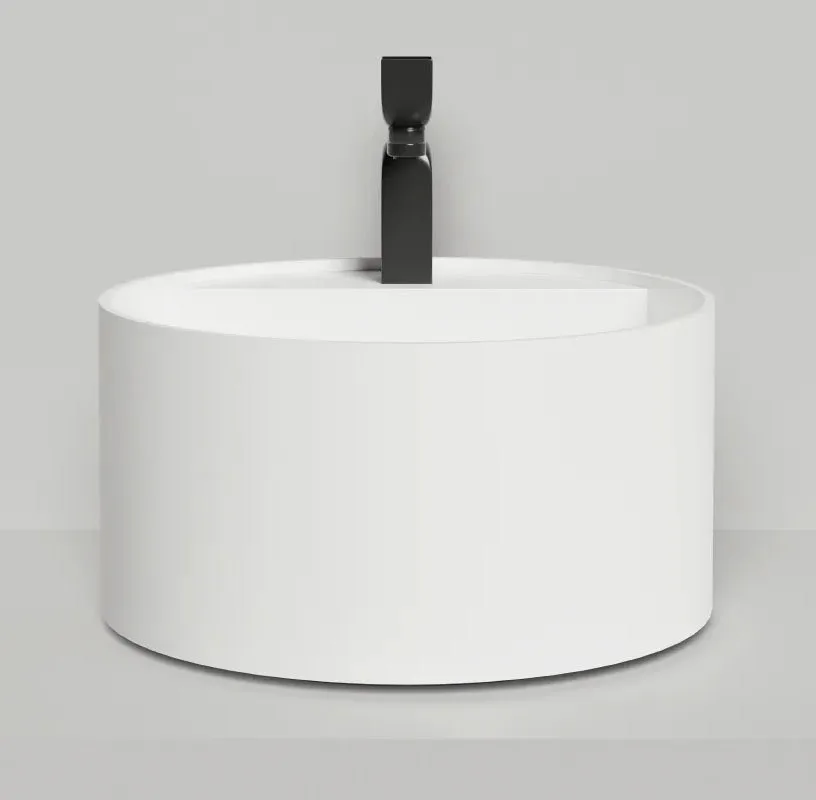Накладная раковина Salini Armonia Round Top 02 130412TG белый Sancos — официальный сайт