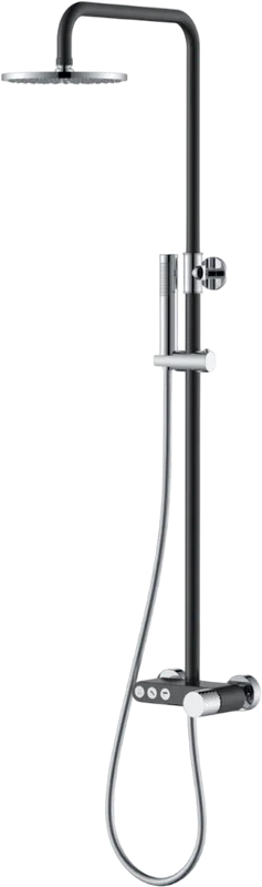Душевая стойка Boheme Stick 128-BCR, black diamond chrome Sancos — официальный сайт
