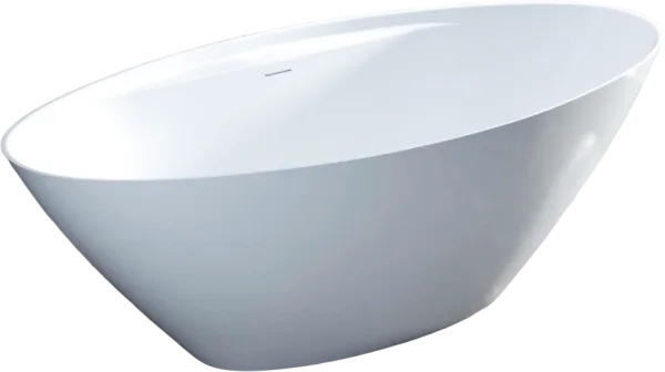 Ванна из искусственного камня Salini Diva S-Sense 180x85 см, отдельностоящая, белая, овальная, со сл Sancos — Оригинал