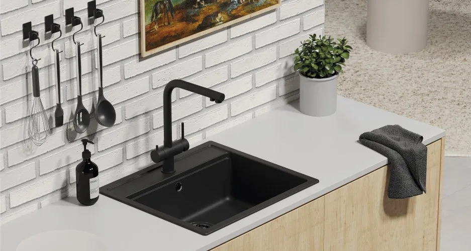 Смеситель для кухни Schock Cristadur Vitus-D Black Edition выдвижной излив, пуро Sancos — официальный сайт