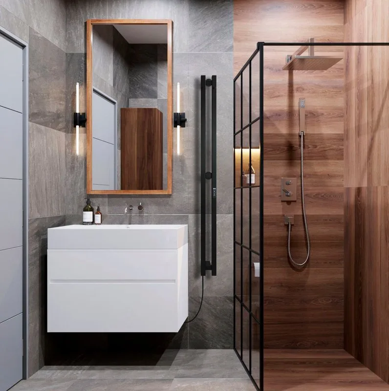 Полотенцесушитель электрический Indigo Style Pro LSPRE120-10BRRt черный муар Sancos — официальный сайт