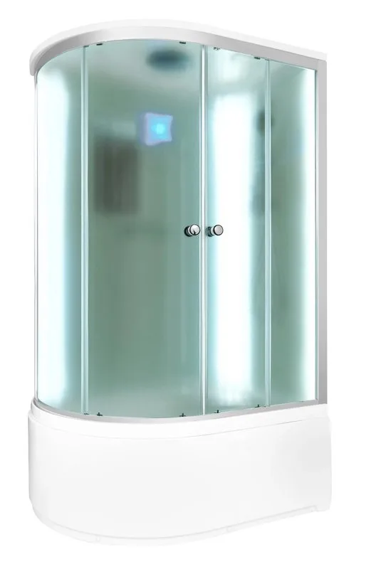Душевая кабина DTO D120SR LED (120х80х220), высокий поддон (50 см), профиль хром, стекло матовое (4  Sancos — официальный сайт