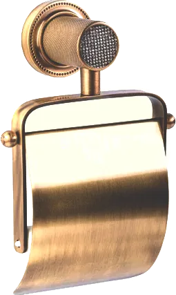 Держатель туалетной бумаги Boheme Royal Cristal Bronze с крышкой Sancos — официальный сайт