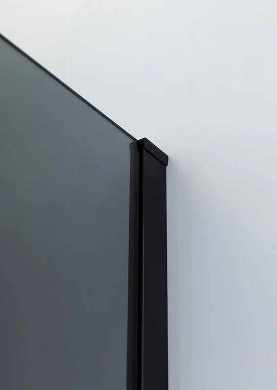 Душевой уголок Cezares Slider A 2 90/100 Grigio Nero профиль черный, стекло серое Sancos — официальный сайт