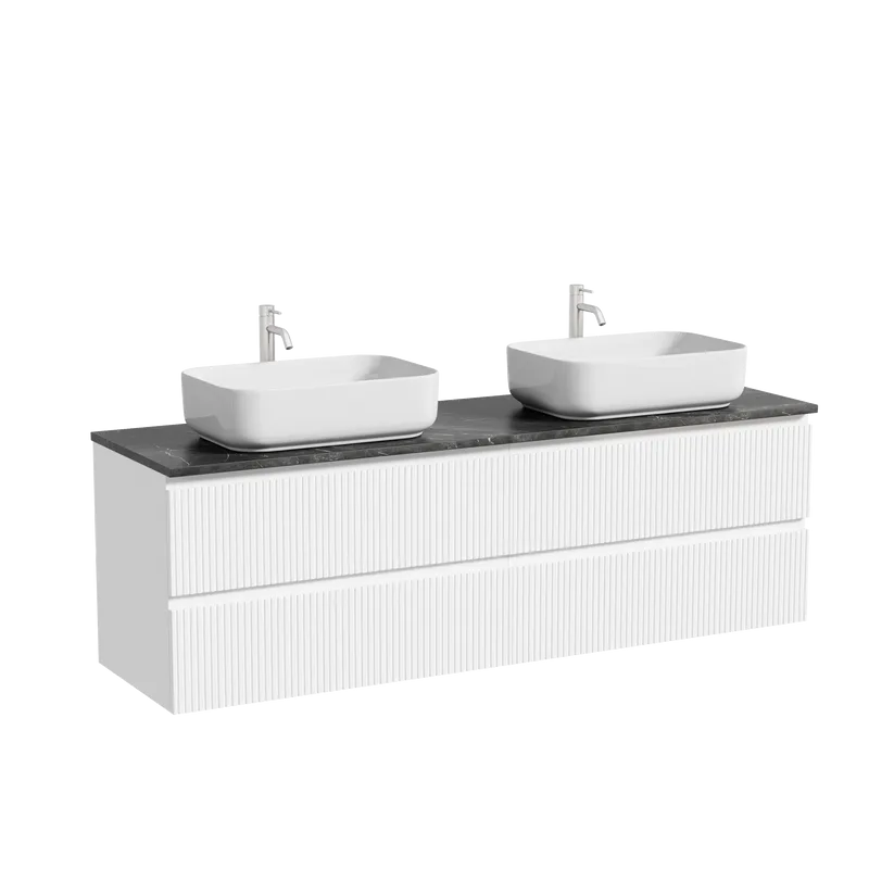 Тумба с раковиной Sancos Snob T 160 bianco, столешница черный мрамор TT160A1X, раковина CN5043 Sancos — официальный сайт