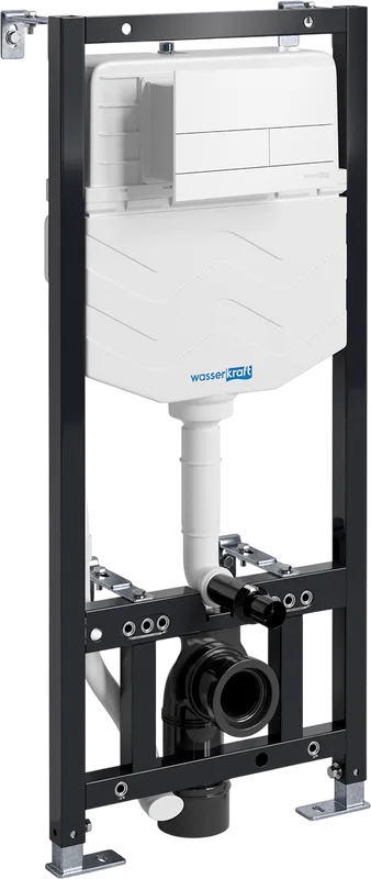 Система инсталляции для унитазов Wasserkraft Aller 10TLT.010.ME.WM04, с кнопкой смыва матовой белой Sancos — официальный сайт