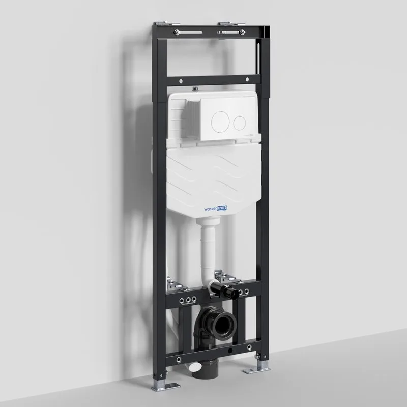 Система инсталляции для унитазов Wasserkraft Alme 15TLT.010.ME.WH02, с кнопкой смыва белой Sancos — официальный сайт