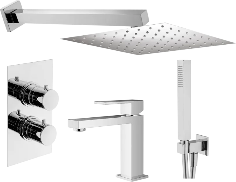 Комплект для ванной Plumberia Selection Tag KITTGT18QCR53 С ВНУТРЕННЕЙ ЧАСТЬЮ, хром Sancos — официальный сайт