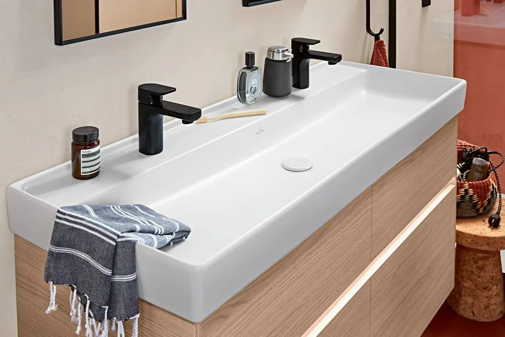 Донный клапан для раковины Villeroy & Boch 680800RW, stone white ceramic plus Sancos — официальный сайт