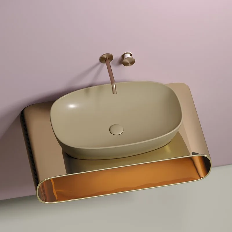 Накладная раковина Ceramicanova Element CN6049MC капучино матовая Sancos — официальный сайт
