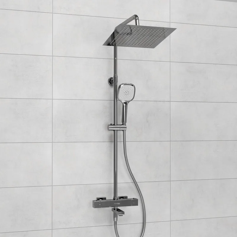 Душевая стойка Wasserkraft Aller A199.118.065.087.CH Thermo, с термостатом, хром Sancos — официальный сайт